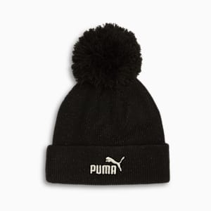 Gorro Pom Pom de canalé, BLACK/SILVER, extralarge
