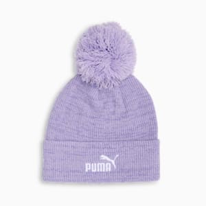 Ribbed Pom Pom Beanie, LILAC CHIFFON, extralarge