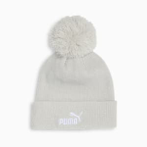 Ribbed Pom Pom Beanie, LT PASTEL GREY, extralarge