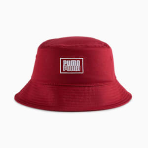Gorro de pescador con logotipo de espejo para niños grandes, DARK RED, extralarge