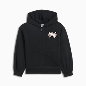 Sudadera con capucha y cierre completo para niños grandes Class Act, PUMA BLACK, extralarge