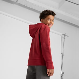 Sudadera con capucha para niños grandes PUMA SQUAD, INTENSE RED, extralarge