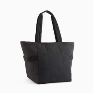 Bolso tote de compras exuberante, BLACK, extralarge