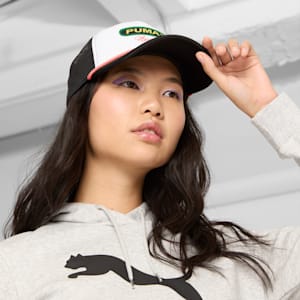 Linden Trucker Cap, BLACK/WHITE, extralarge