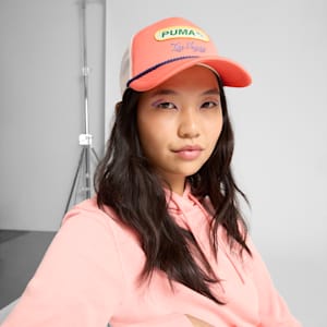 Flamingo Trucker Cap, PEACH, extralarge
