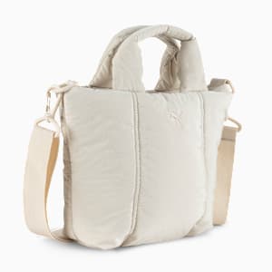 PUMA Puffer Mini Tote Bag, CREAM, extralarge