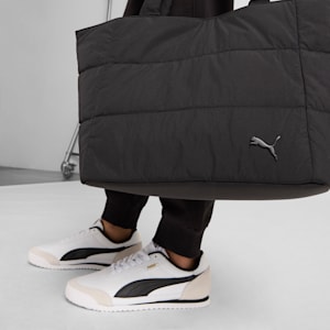 PUMA Plush Delux Tote Bag, BLACK TRADITIONAL, extralarge