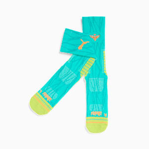 Men's Terry Crew Socks (1 Pair), TURQUOISE AQUA, extralarge
