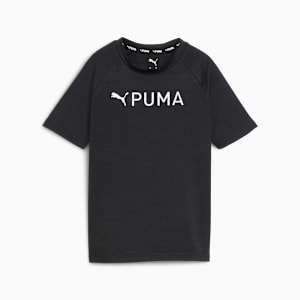 PUMA Active Essentials Little Kids' Tee, BLACK HEATHER, extralarge