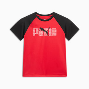 PUMA Logo Little Kids' Tee, FOR ALL TIME RED, extralarge