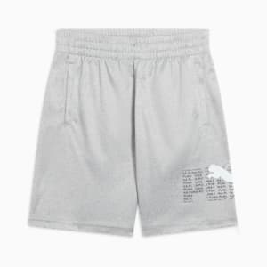 PUMA Logo Lab Pack Little Kids' Shorts, LIGHT HEATHER GREY, extralarge