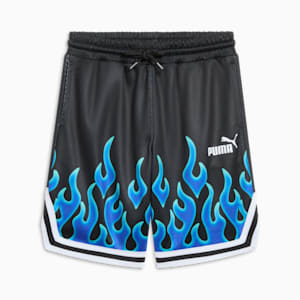 Airbrush Pack&nbsp;Little Kids' Basketball Shorts, PUMA BLACK, extralarge