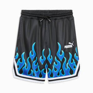 Airbrush Pack Little Kids' Basketball Shorts, PUMA BLACK, extralarge