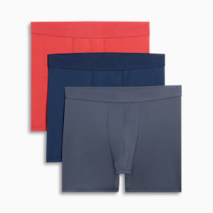 Men's Athletic Fit Boxer Briefs (3 Pack), NAVY / ORANGE, extralarge