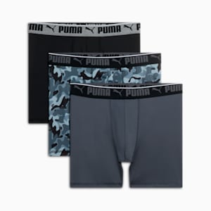 Men's Sportstyle Camo Boxer Briefs (3 Pack), BLACK / GREY, extralarge