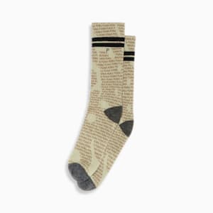 Men's Extended Terry Crew Socks (1 Pair), TAN COMBO, extralarge