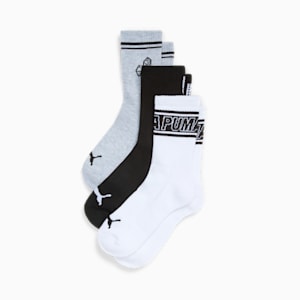 Calcetines de media caña de rizo para mujer (3 pares), WHITE / BLACK, extralarge