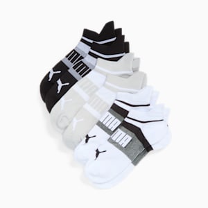 Women's Extended Terry Low-Cut Socks (6 Pairs), BLACK / MULTI, extralarge