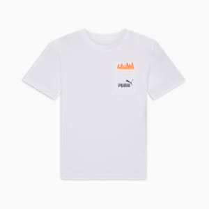 Playera con bolsillos juvenil Airbrush Pack, PUMA WHITE, extralarge