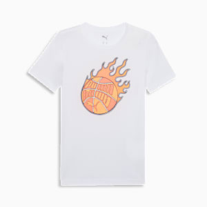 Airbrush Pack Big Kids' Tee, PUMA WHITE, extralarge