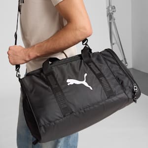 Small Gym Duffel Bag, BLACK/WHITE, extralarge