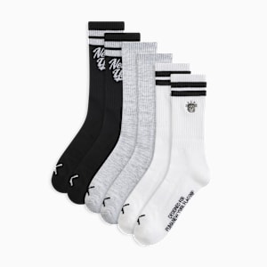Calcetines de 1/2 de tejido de toalla para hombre (3 pares), WHITE / BLACK, extralarge