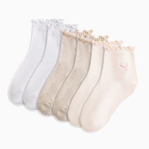 3PK WOMENS NON TERRY QTR CRE Women, LT PASTEL PINK, extralarge
