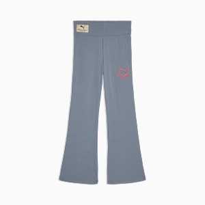 Class Pack Big Kids' High Waist Flared Leggings, COOL BLUE, extralarge