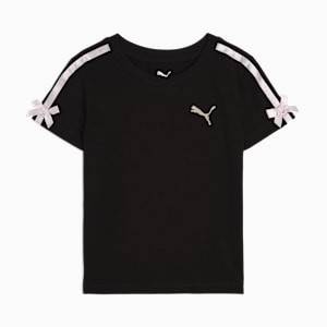 Bow Society Little Kids' Baby Tee, PUMA BLACK, extralarge