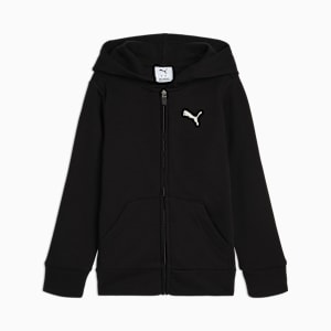 Sudadera con capucha de tejido polar Class Pack infantil, PUMA BLACK, extralarge