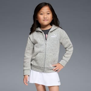 PUMA Basics Big Kids' Hoodie, LIGHT HEATHER GREY, extralarge