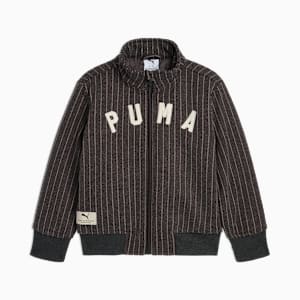 Class Pack Big Kids' Faux Wool Track Jacket, DUSKY GREY, extralarge