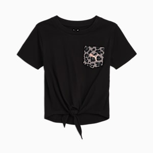 Animal Pack Little Kids' Pocket Tee, PUMA BLACK, extralarge