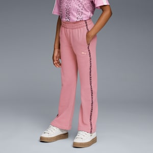 Animal Pack Big Kids' Flared Fleece Leggings, POISED PINK, extralarge