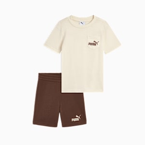 Conjuntos a juego de playera y pants de tejido polar para niños pequeños, ALPINE SNOW, extralarge
