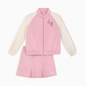 Matching Sets Toddlers' Track Jacket and Skort, POISED PINK, extralarge