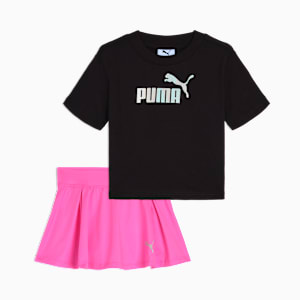 Conjuntos a juego de playera y falda short para infantes, PUMA BLACK, extralarge