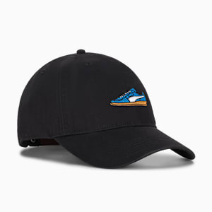 Palermo Dad Adjustable Cap, BLACK/BLUE, extralarge