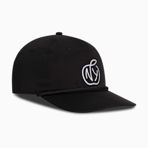NY Apple Flat Brim Adjustable, BLACK, extralarge