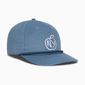 NY Apple Flat Brim Adjustable, MEDIUM BLUE, extralarge