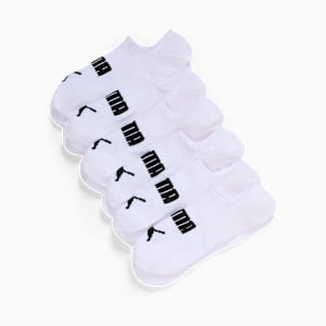 PUMA Women's No Show Socks (6 pairs), WHITE TRADITIONAL, extralarge