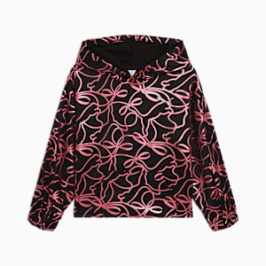 Chandail à capuchon en molleton Bow Society Enfant, PUMA BLACK, large