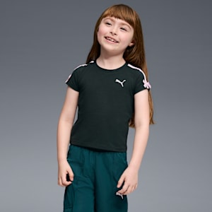 Bow Society Big Kids' Baby Tee, GREEN TERRAIN, extralarge