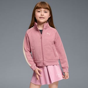 Veste de course en tissu épais T7 Enfant et adolescent, POISED PINK, extralarge