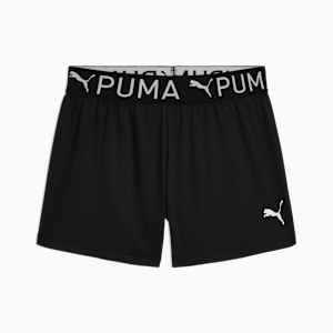 Active Essentials Big Kids' Moisture Wicking Spandex Shorts, PUMA BLACK, extralarge