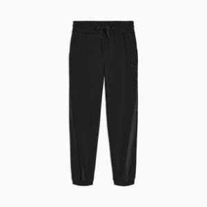 PUMA Essentials Satin Little Kids' Fleece Joggers, PUMA BLACK, extralarge