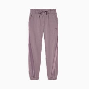 Pantalon de survêtement en molleton Satin Essentials Little Enfant, PLUM JAM, extralarge