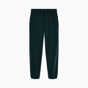 Pantalon de survêtement en molleton Satin Essentials Enfant et adolescent, GREEN TERRAIN, extralarge