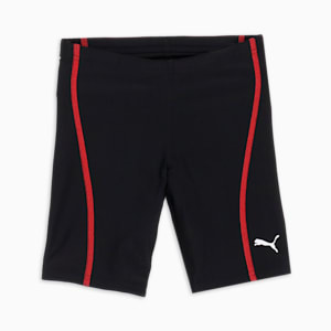 キッズ プーマ アクティブ スポーツ スイム パンツ L 120-160cm, black / red, extralarge-JPN