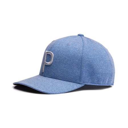 Golf Men's P Snapback Cap, AZURE BLUE, small-SEA